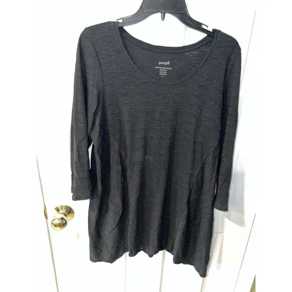 J Jill Pure Jill Swing Tunic Top Womens Sz S stretch minimalist lagenlook casual - Picture 9 of 9